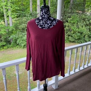 Old Navy Women's Everywear Long Sleeve Cotton Tee Size Large